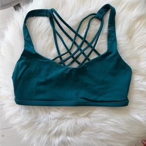 lululemon athletica Deep Teal Strappy Sports Bra